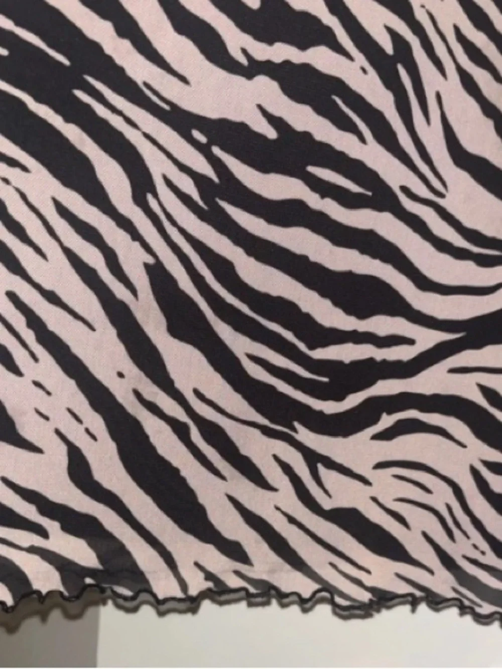 ASOS Black and Taupe Zebra-Print Maxi Skirt